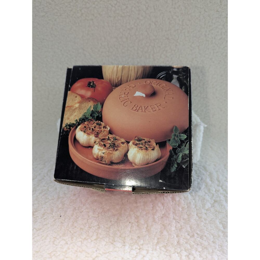 1993 Boston Warehouse Terra Cotta Original Garlic Baker 4 Bulb Capacity - Picture 1 of 9
